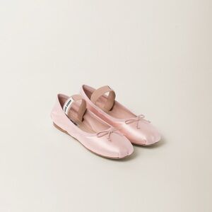 MIU MIU Satin Ballerina Flats